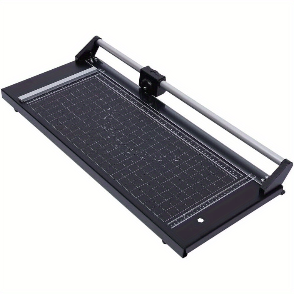 

24 Inch Manual Paper Trimmer Rotary Precision Paper Trimmer Heavy Duty Paper Cutter Professional Rolling Trimmer For Photo Paper Film Office Paper Labels Card Stock