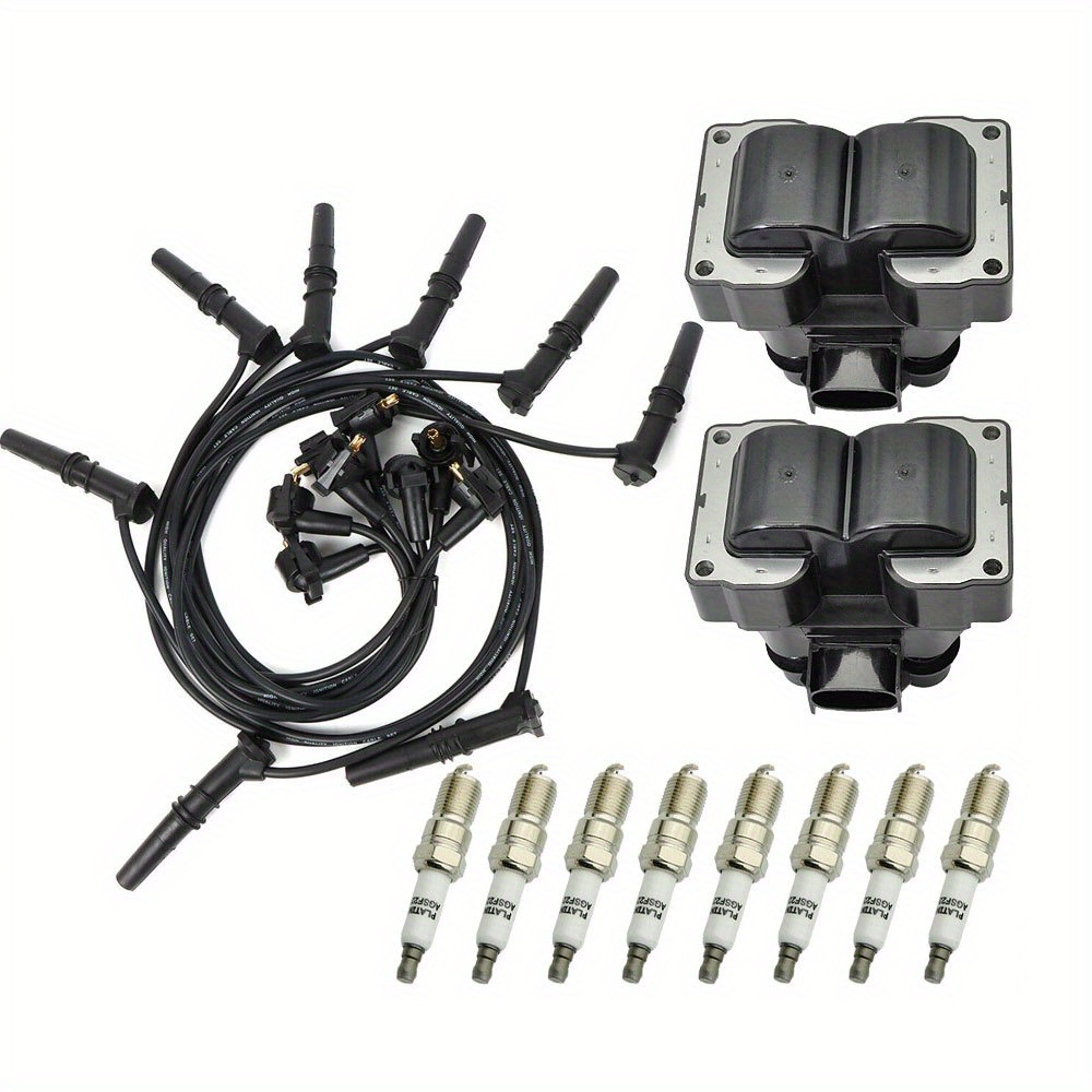 Aero Spark Ignition Kit: 2 Coils, 8 Spark Plugs & Wires For Ford F-150 4.6L (FD487)
