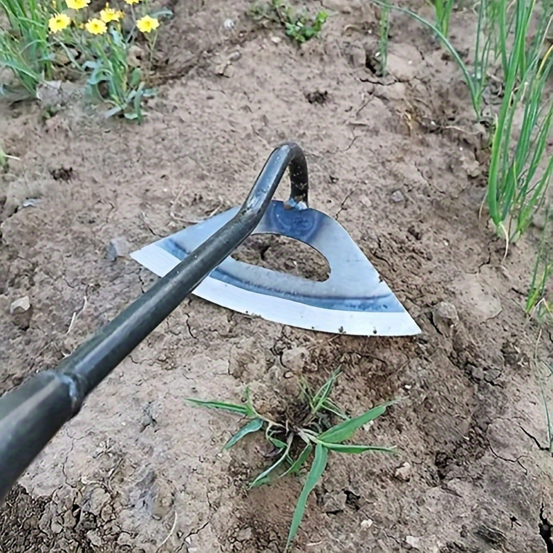 

Durable All-steel Handheld Hoe - Perfect For Weeding & Planting In Gardens And Farms, Rust-resistant With Sharp Blade