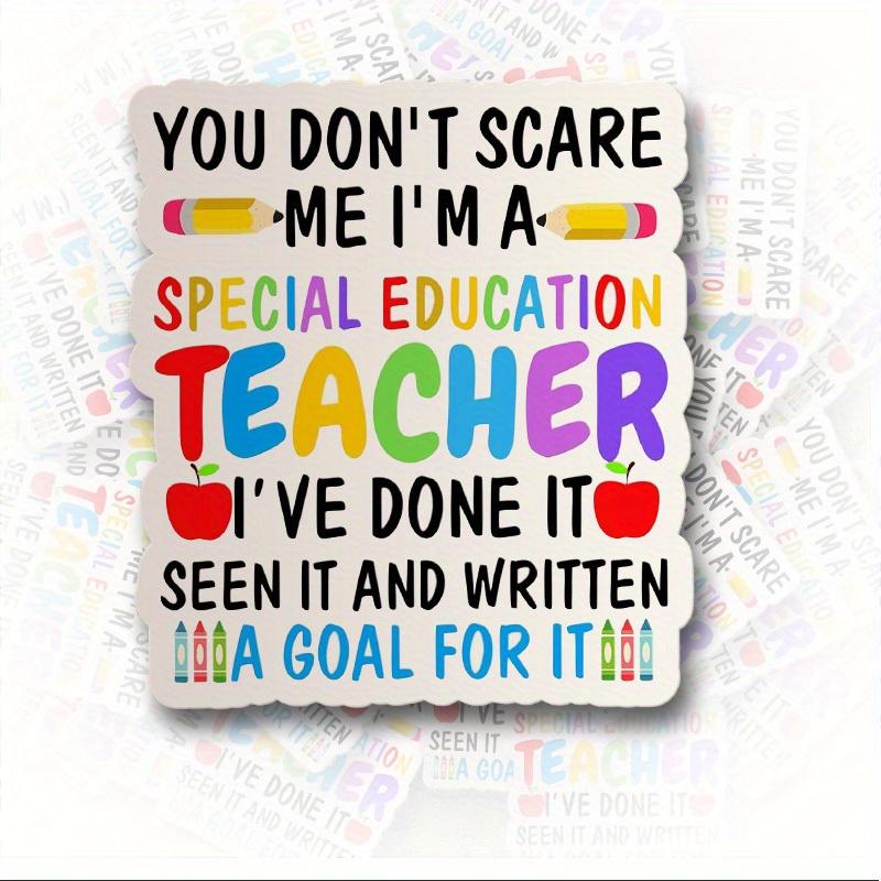 

Empowering Teacher Vinyl Sticker - Durable, Single-use Decal For Car Exterior & Gifts