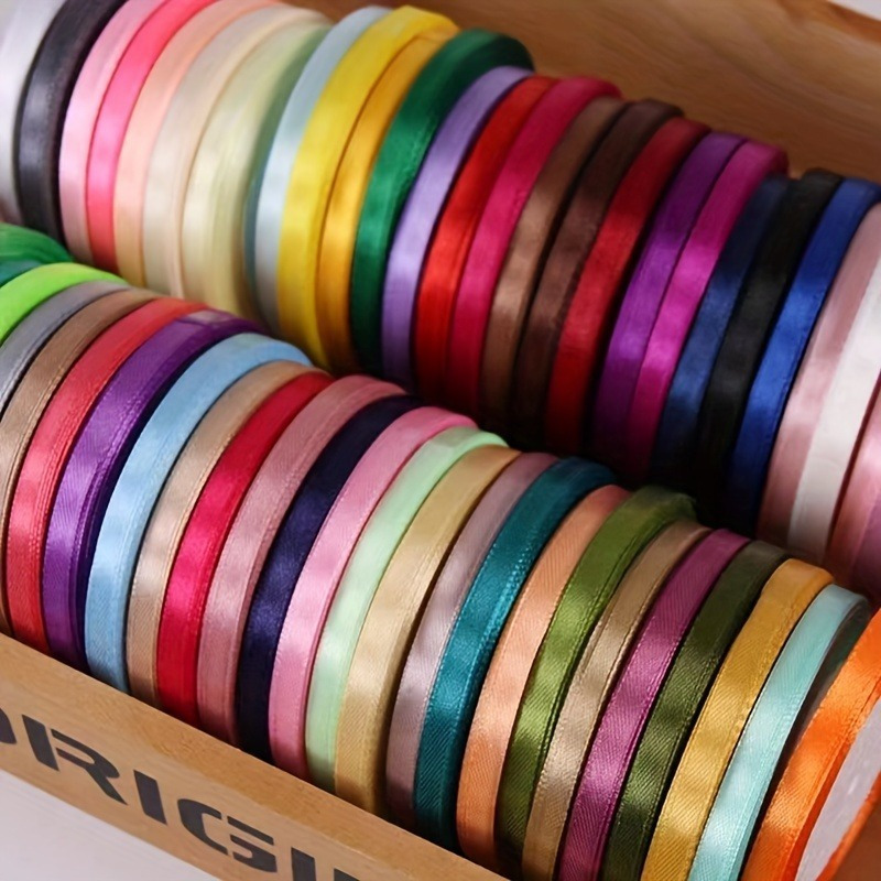 

10-piece Assorted Satin Ribbon Set, 866.14" - Perfect For Gift Wrapping, Bouquets, Crafts & Party Decorations