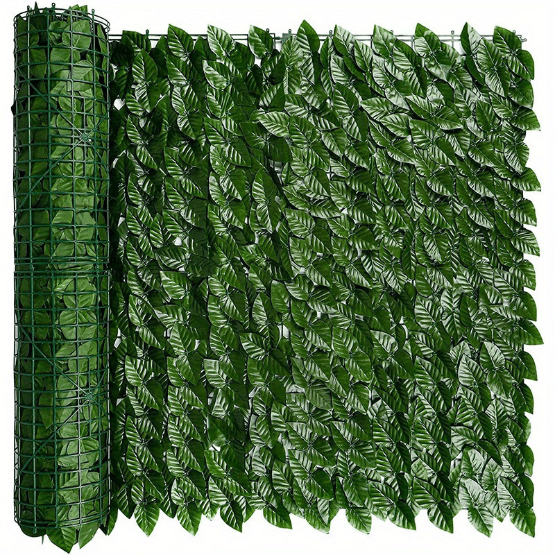 

1pc Artificial Ivy Privacy Fence Screen - Uv Resistant Faux Hedge Wall Decor, Non-electric, Featherless, Faux Ivy Leaf Wall Mount For Outdoor Garden Balcony Privacy Decoration