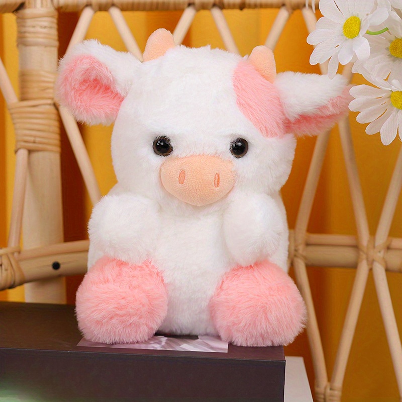 soft plush toy cute strawberry cow stuffed animal Temu