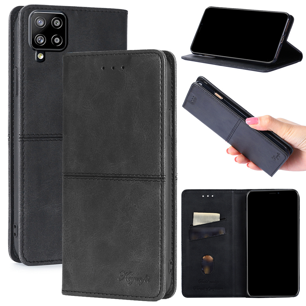 

Premium Faux Leather Wallet Case For Samsung Galaxy With Card Holder Slots, Tpu Shockproof Inner Shell, Kickstand Feature - Compatible With A34 5g, A40, A41, A42 5g, A50, A30s, A51, A51 5g