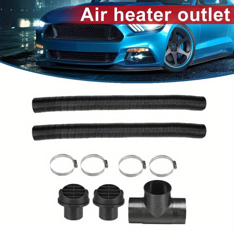 

1 Set 60mm Ducting T + Air Outlet Vent Hose Kit For Diesel