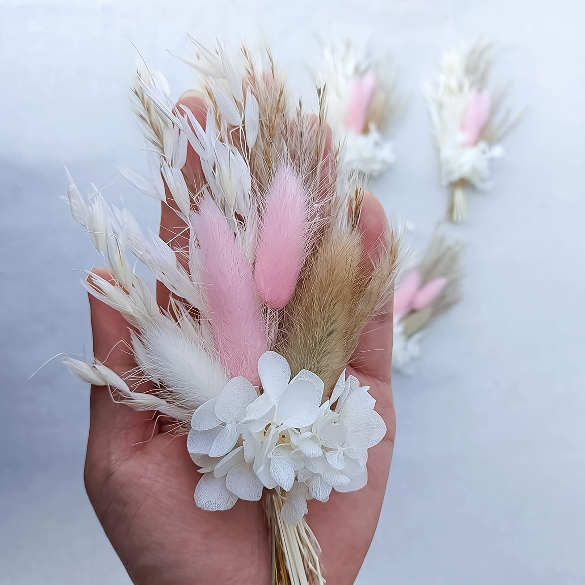 

Bohemian Wedding Decor - Artificial Flower Bouquets: Diy Home Centerpieces, Birthday Cake Table Decoration, Christmas Thanksgiving New Year Spring Festival Gift Decor - Dried Flowers