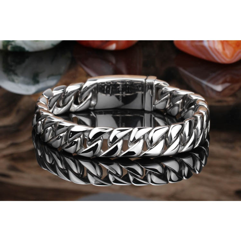 

Elegant & Simple Style Titanium Steel Bracelet, Fashionable Women's Chain Link Wristband Accessory