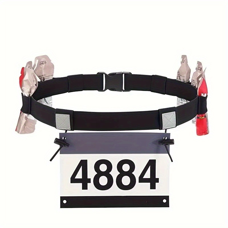 

Polyester Triathlon Marathon Race Belt With Gel Holder - Unisex Knit Fabric Running Number Belt With Tassel , , Hand Wash - 1pc