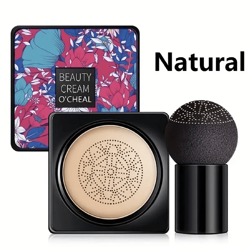 Image of Air Cushion Mushroom Head Puff Foundation & Concealer - Natural Plant Formula, Flawless Lightweight Full Coverage, 12-hour Moisturizing Oil Control, Nude Shades For All Light Types