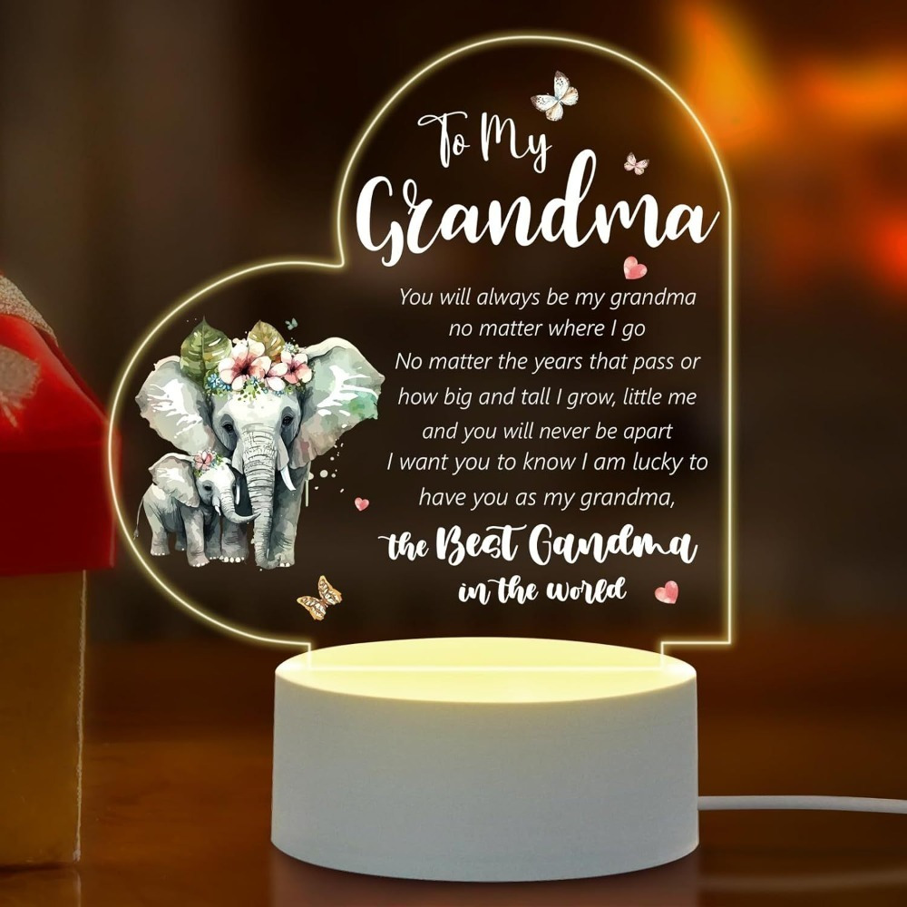 

Gifts For Grandma From Grandchildren, Acrylic Night Light Gift For Grandma Birthday Gifts, Christmas Gifts For Grandma, Thanksgiving Gifts, Mothers Day Gifts For Grandma From Granddaughter