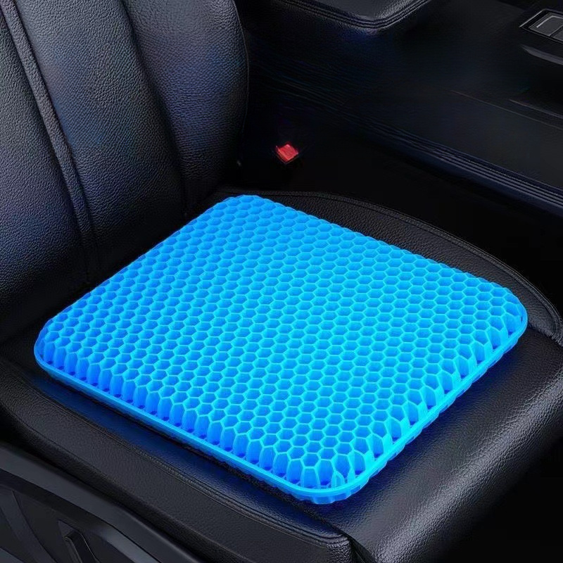 

Honeycomb Design Gel Seat Cushion, Pvc Non-slip Comfort Cover, Breathable Cooling Pad For Office Chair, Car Seat, Home Use