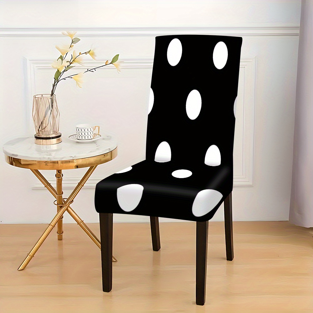 

Jit, 2/4/6pcs Creative Patterned Chair Covers - Modern Design, Elastic Fabric, Suitable For All Seasons, Machine Washable