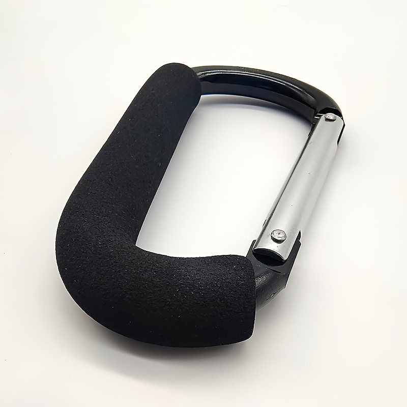 1pc Black Easier Travel Hook - Durable Stainless Steel, Great For Hanging Bags And Additions, Perfect For Strollers And Travel Essentials, Travel Hook | Stainless Steel Hook | Durable Hook