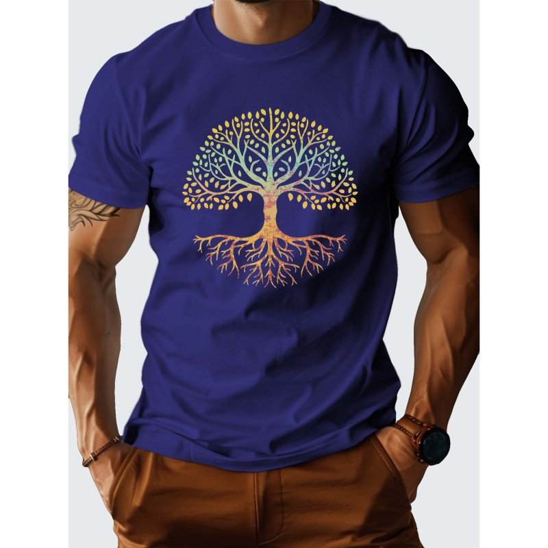 

Colorful Life Tree G500 Pure Cotton Men's T-shirt With Comfort Fit