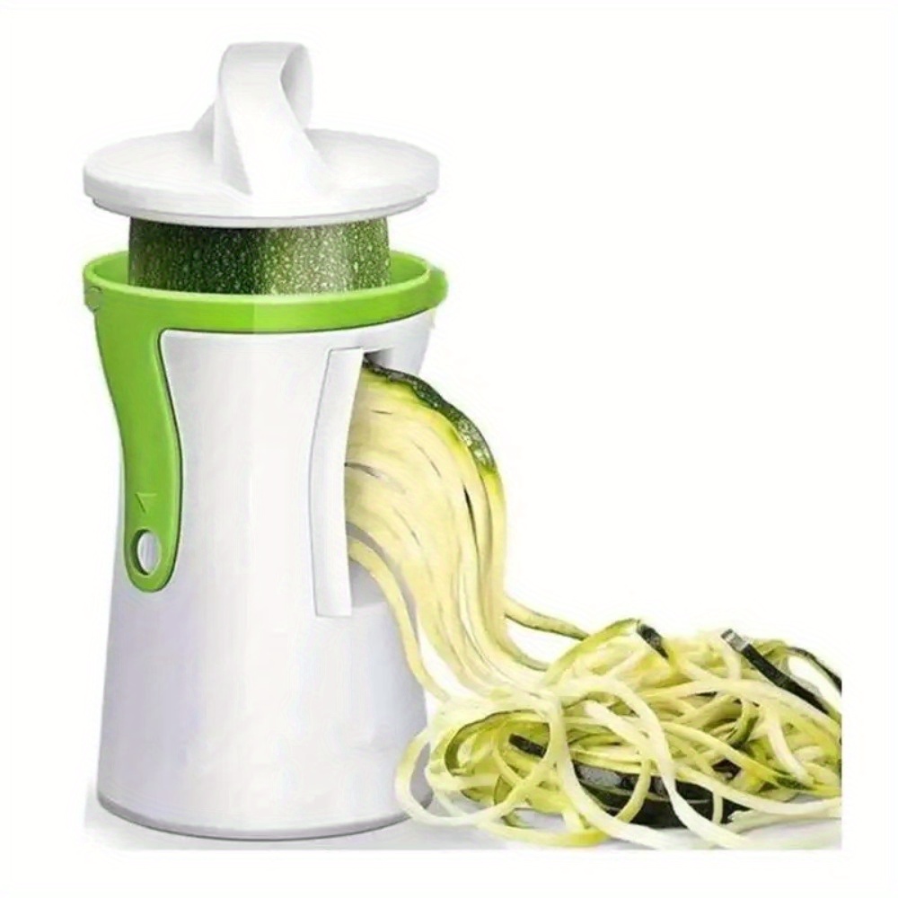 

Easy-to-use Manual Vegetable Spiralizer - Durable Pp & Stainless Steel, Perfect For Zucchini Noodles & Spaghetti - Ideal Kitchen Gadget For Home, Restaurant, Bbqs