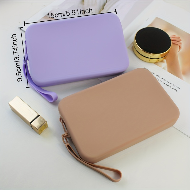 

Compact Silicone Storage Pouch - Waterproof, Odorless Mini Organizer For Coins & Essentials