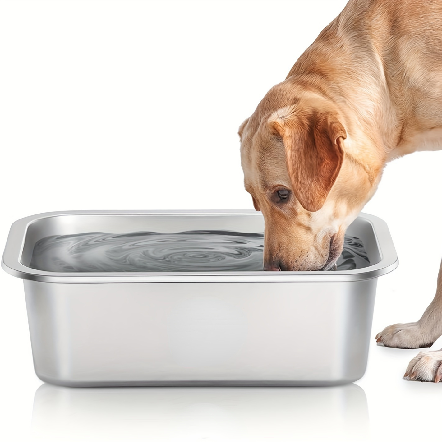 

Stainless Steel Dog Bowl For Food & Water, Durable And Drop Resistant, Large Capacity Basin For All Dog Breeds