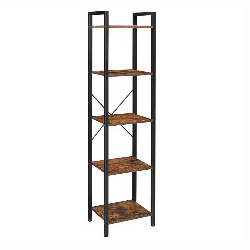 

Vasagle Bookshelf, Bookcase, 5-tier Storage Shlef Rack With Steel Frame, For Living Room, Office, Study, Hallway, Industrial Style