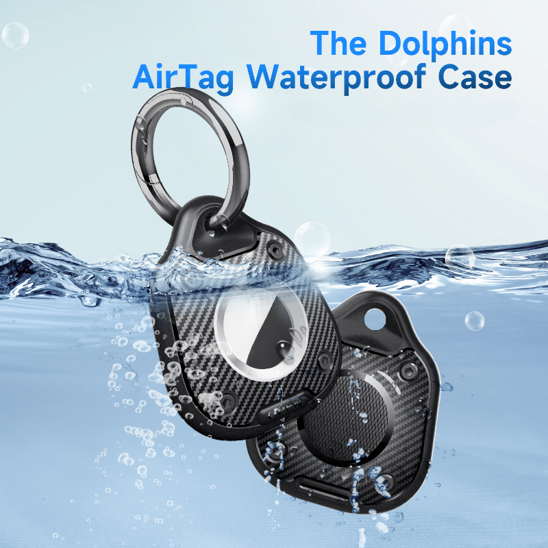 

Waterproof Airtag Case With Keychain Ring - Tpu Protective Cover For Airtag - Durable Key Ring Holder For Pets, Keys, Backpacks - Multi-protection Airtag Accessory Without Battery