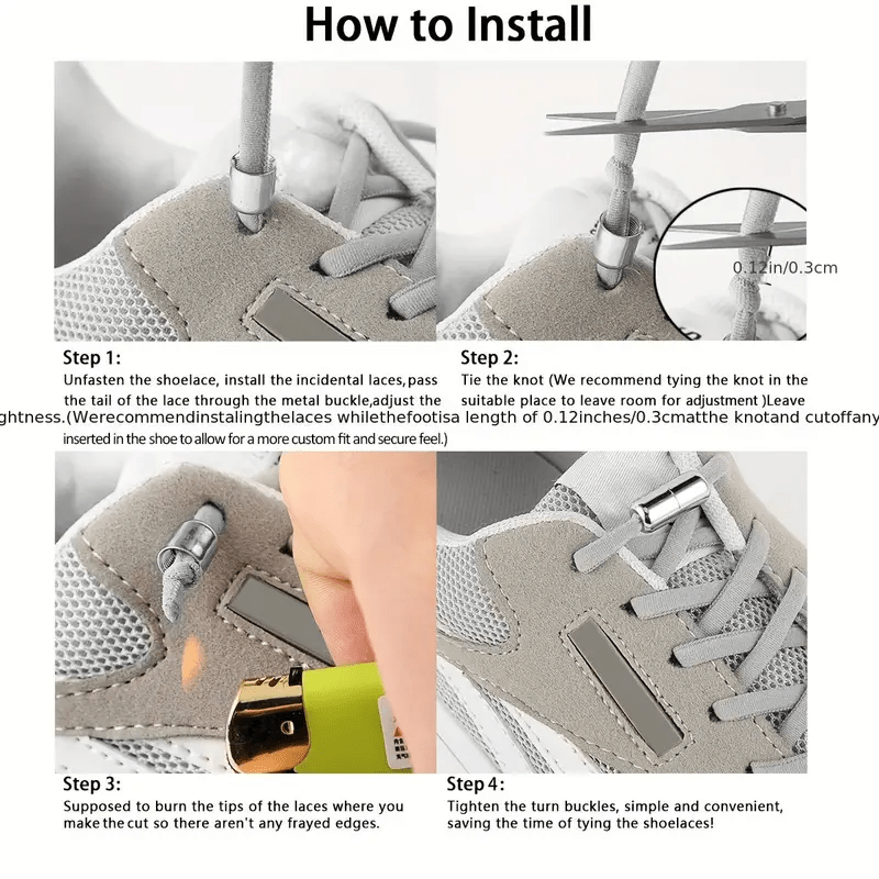 13 Colors, Quick-Lock Metal Shoelaces - Elastic Semicircle Sneaker Laces for Running Shoes, Stylish Bow Design, Durable Acrylic Material, Athletic Footwear Accessories | Stylish Shoelace Design | Secure Shoelace Closure, Shoelace Storage