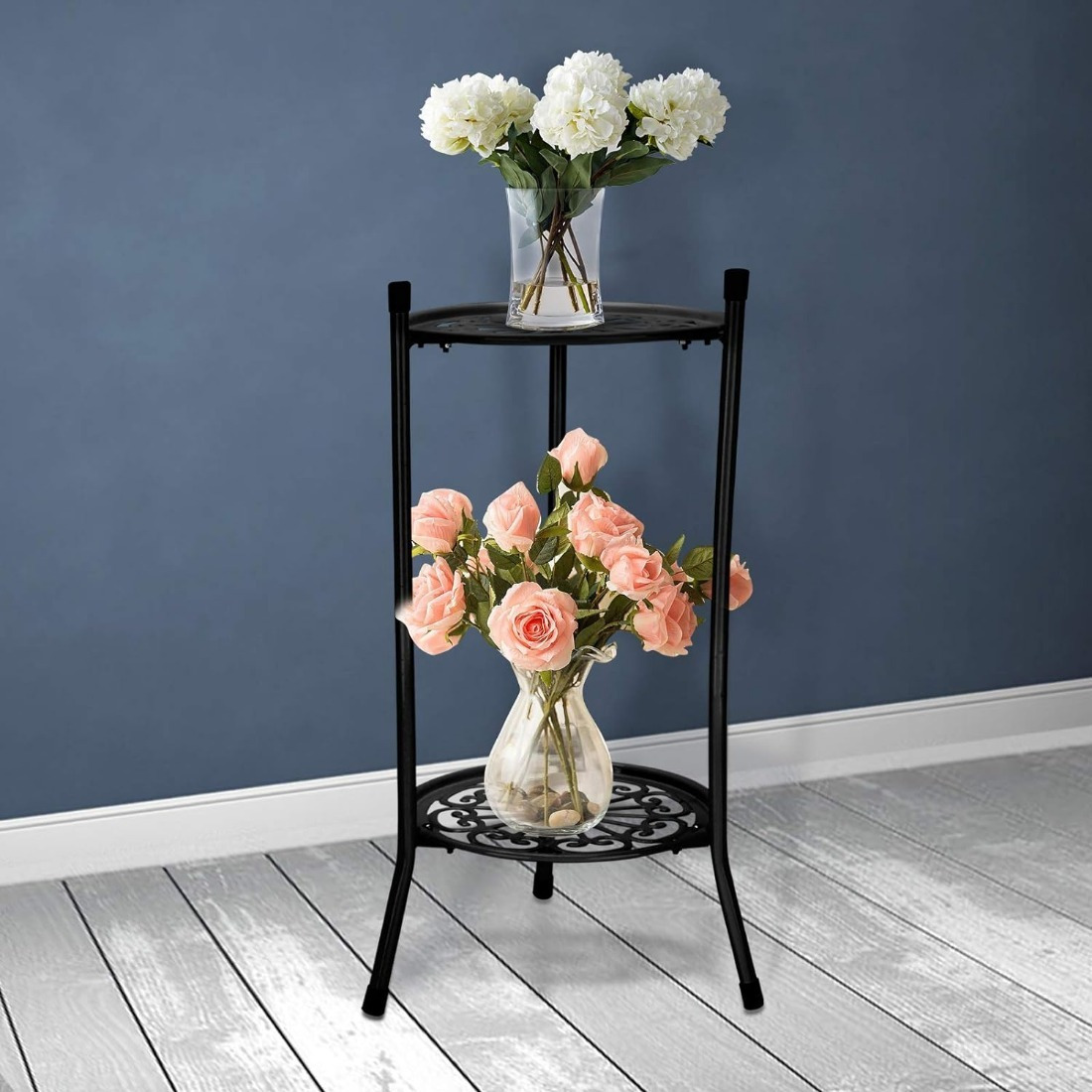plant stand indoor 2 tier metal tall plant holder flower pot rack for home outdoor garden 50x30 Temu United Kingdom