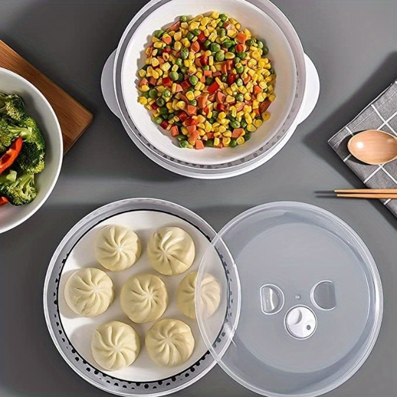 

Versatile Microwave Steamer - Ideal For Vegetables, Rice & Fish | Durable Ps Material Food Container
