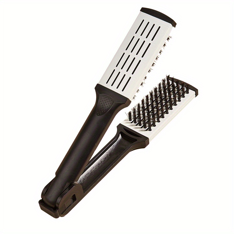 Image of Wanmei Straightening Hair Clipper Wholesale V Splint Comb Hair Styling Straight Dual Use Comb Pull Uncharged Household Straight Splint Comb
