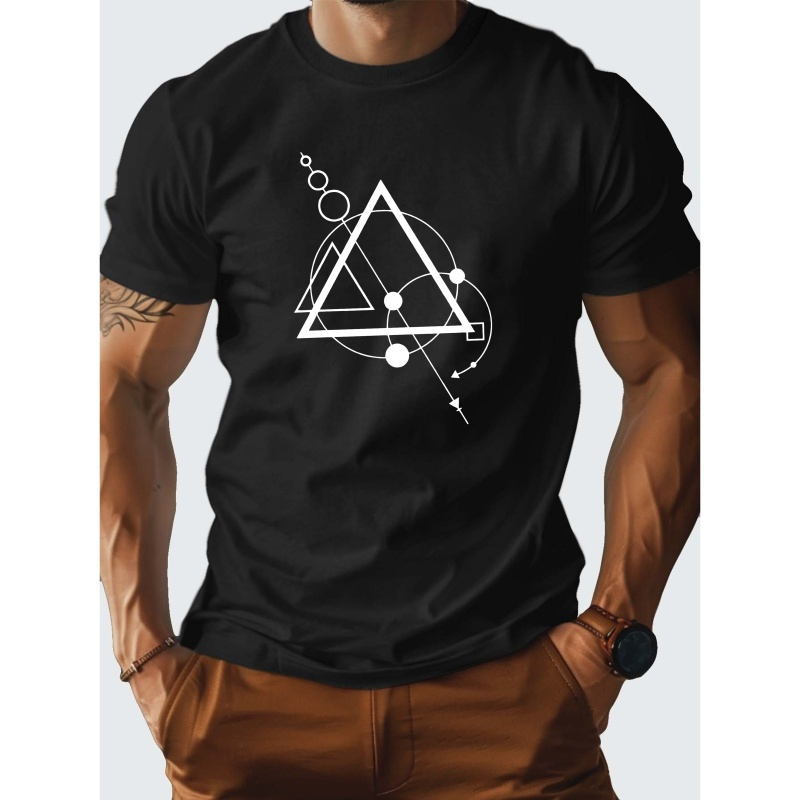 

Geometric Triangle Pure Cotton Men's Tshirt Comfort Fit