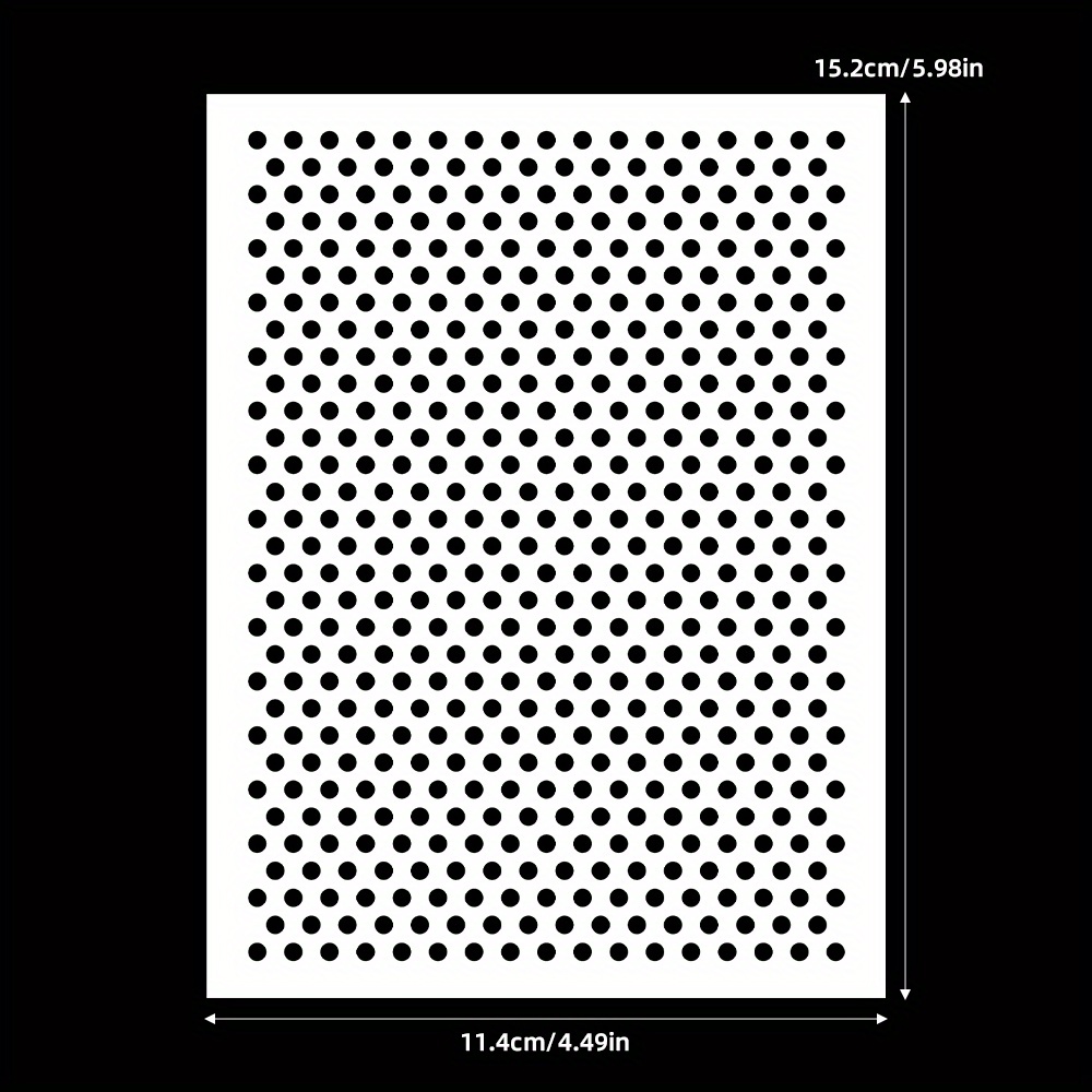 1pc 2024 New Arrivals Classic Dot Pattern Background Reusable Stencil For Painting On Wood, Tile, Paper, Fabric, Floor And Wall. For Decor Scrapbooking, Card Making And Paper Crafts