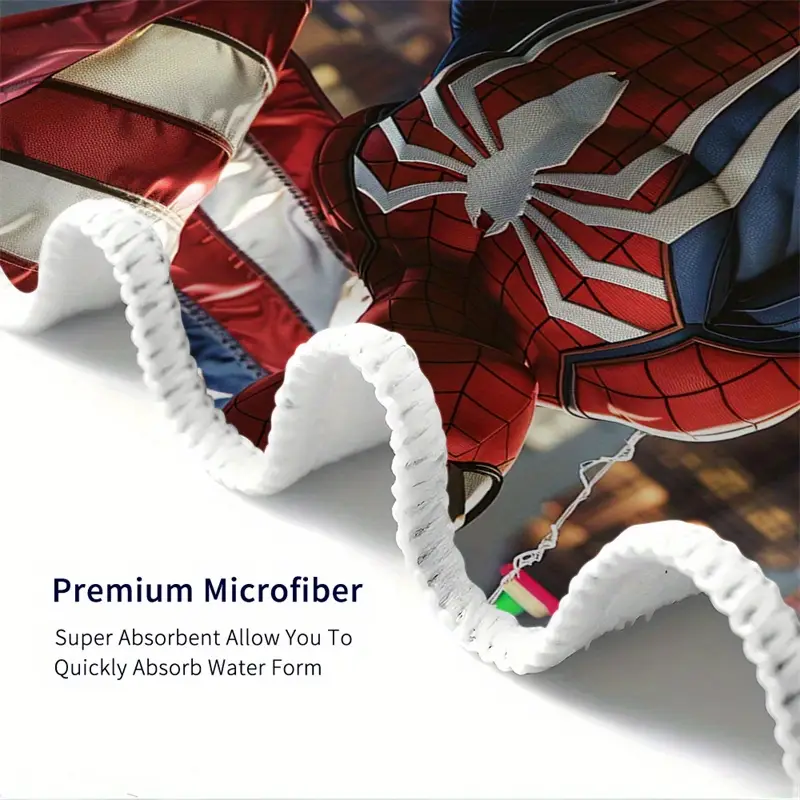 Temu Spider Spider man Cartoon Beach Towel: High - Temu