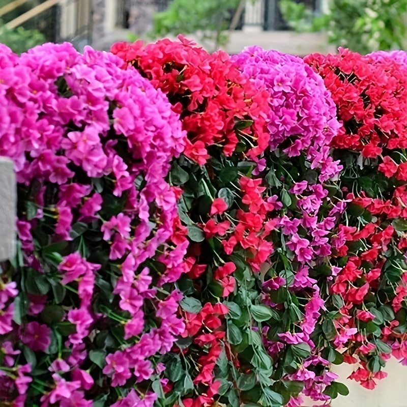 

2-piece Vibrant Artificial Violet Ivy Flowers - Perfect For Outdoor Patio, Garden, Porch & Wedding Decor Garden Decor Sunflower Decor