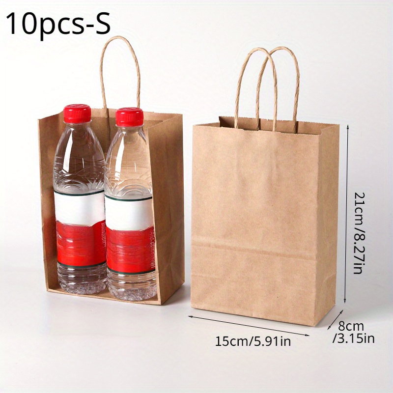 paper gift bags handles assorted sizes small business Temu United Kingdom