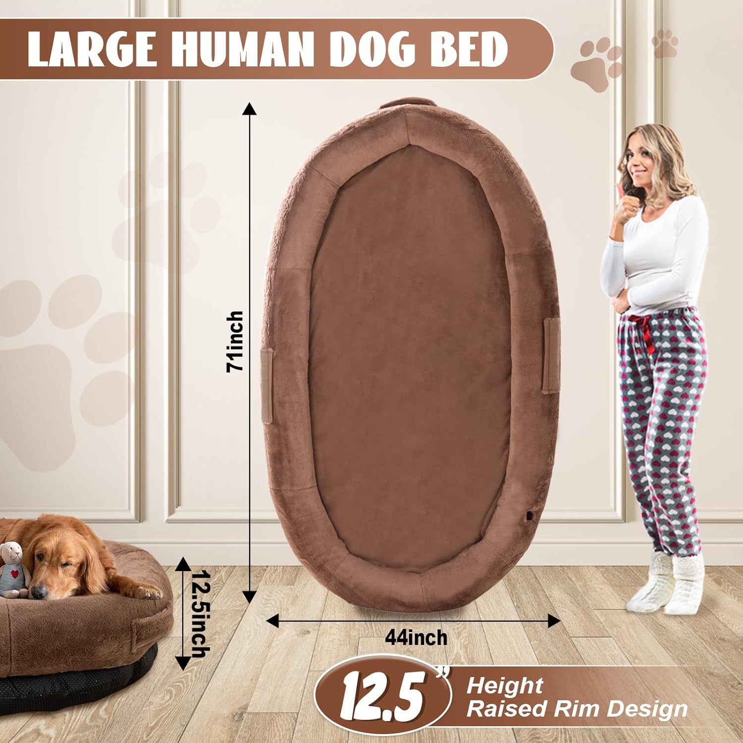 Human Dog Bed Beds Inflatable Dog Bed Humans Size - Temu