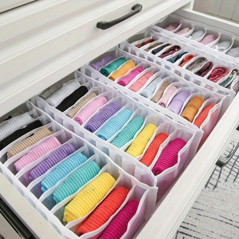 

1pc Premium Fabric Drawer Organizer With 11 Grids - Perfect For Baby Clothes, Nursery & Bedroom Storage Solutions