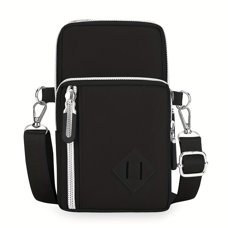"secure & Stylish" Outdoor Sports Handbag Wallet Mobile Phone Bag Arm Bag Protective Cover Belt Handbag Coin Purse Shoulder Bag Cell Phone Purse Phone Purse, For Teenager