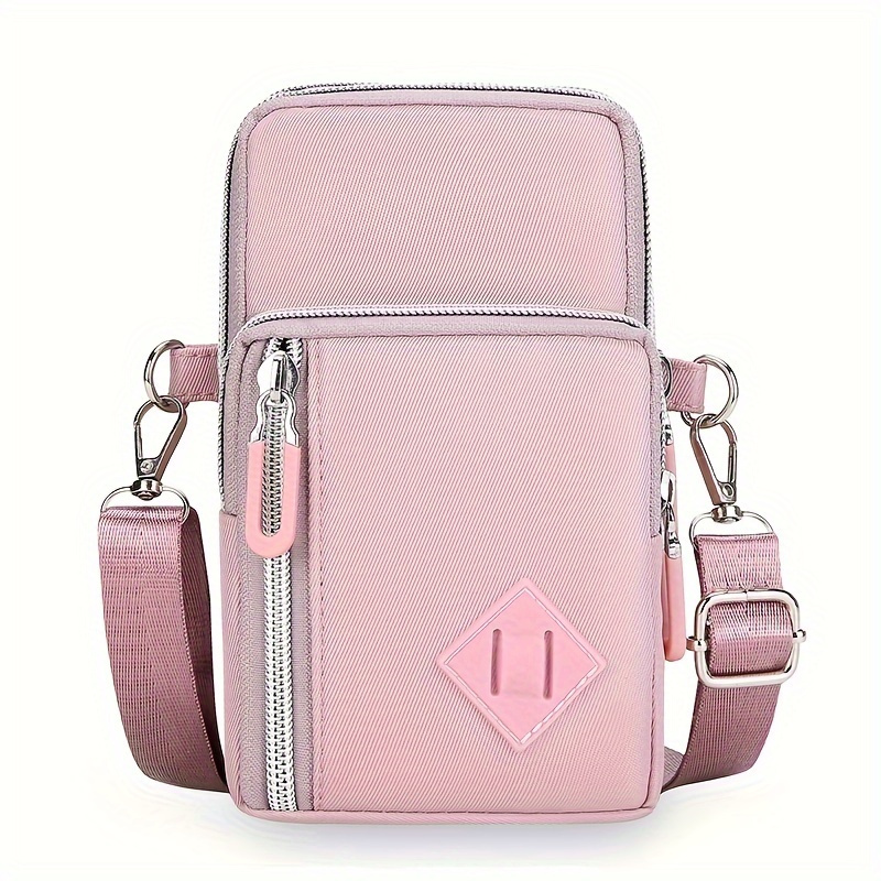 Image of "secure & Stylish" Outdoor Sports Handbag Wallet Mobile Phone Bag Arm Bag Protective Cover Belt Handbag Coin Purse Shoulder Bag Cell Phone Purse Phone Purse, For Teenager