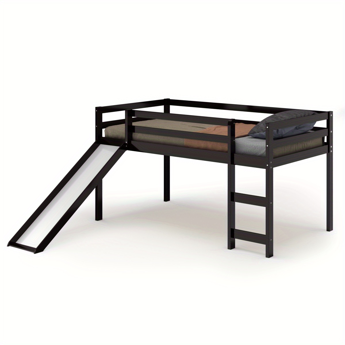 

Lifezeal Size Bed Wood Low Bed