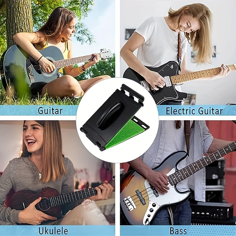 1pc Black Guitar String Cleaner Brush Board Scrubber - Fingerboard Rub Cleaning Tool for Acoustic Electric Bass Maintenance Care Accessories, Acoustic Guitar Accessories