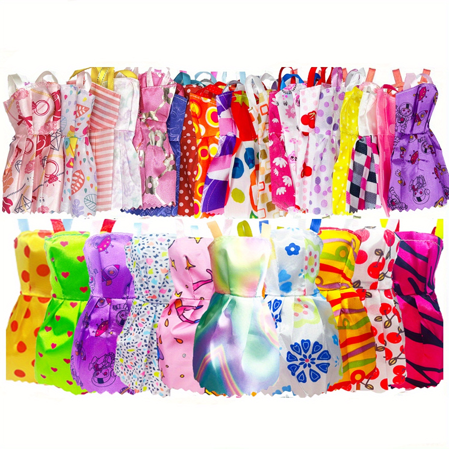 

Yadiyadi 10-piece Fashion Doll Outfit Set For 11.8" Dolls - Includes Party & Wedding Dresses, Slip Dress - Perfect Christmas Gift (doll Not Included)