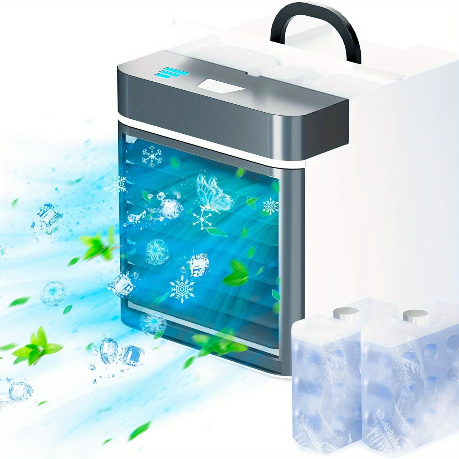 

Advanced Portable Air Conditioner, Upgraded Miniature Personal Ice Cooling Fan, , Small Room, Bedroom, Office, Family Tent