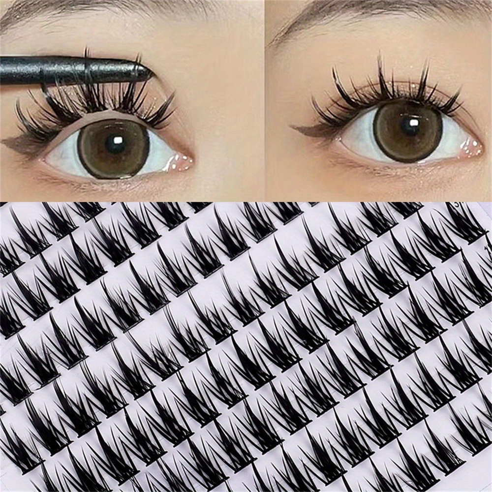 

Easy-to-apply 160 Individual Wispy Faux Mink Eyelashes - Ultra Lightweight & Fluffy For A Natural Look | Ideal For Parties & Daily Wear