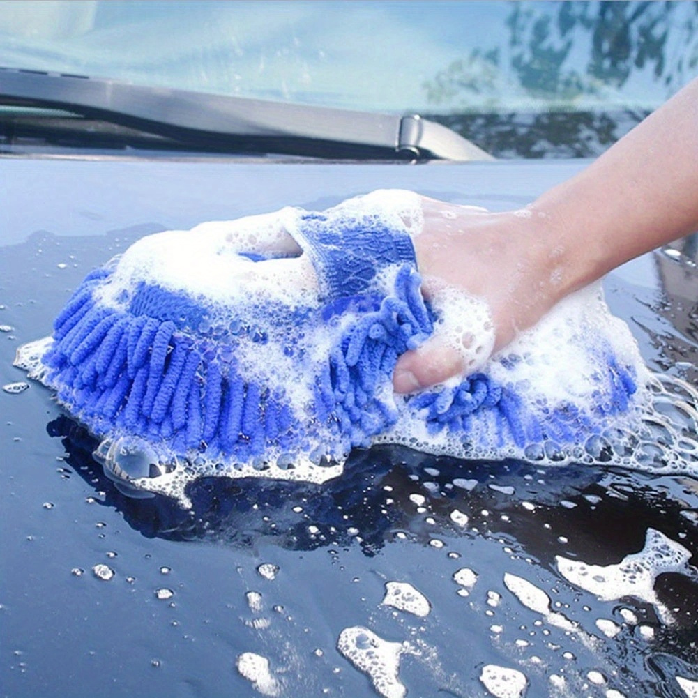 

Premium Microfiber Car Wash Sponge - Detailing Brush & Towel Combo For , Styling Accessories