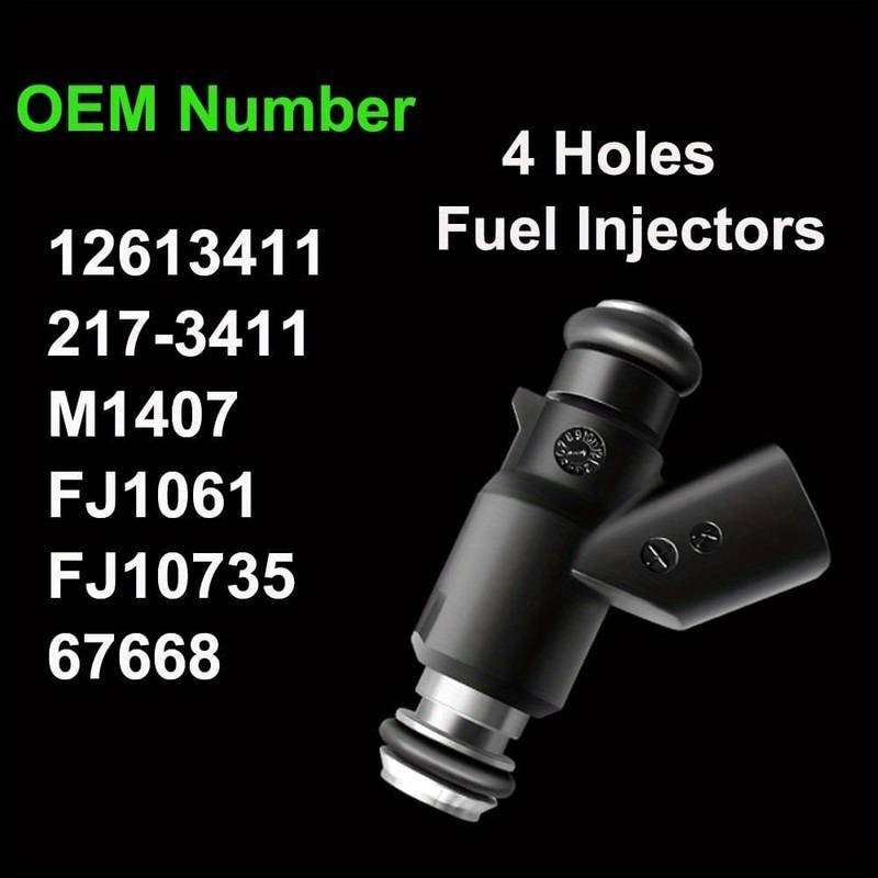 8 Pack GM Genuine Fuel Injectors 12613411 – For GMC Chevrolet 4.8L 5.3L, Gasoline, Screw-In, 3 Month Warranty