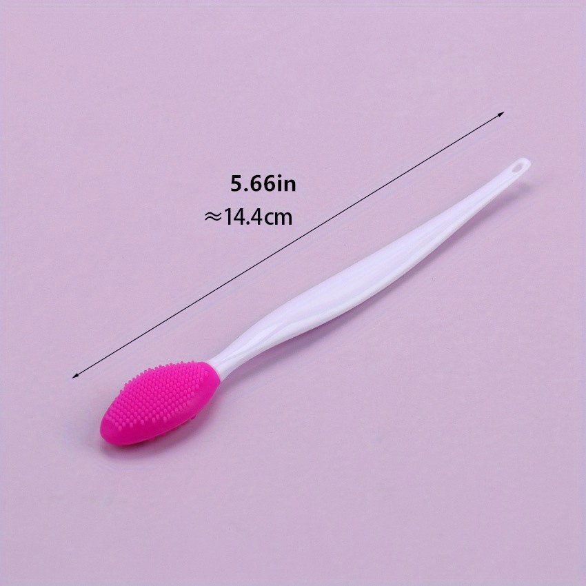 silicone facial cleansing brush 1pc exfoliating skin care tool for nose blackhead removal manual face scrub brush with textured surface non electric bathroom use details 0