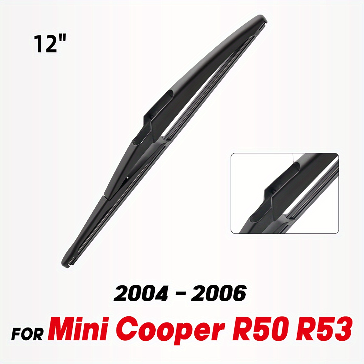 TEMU Spazzola tergicristallo posteriore "12" per Mini Cooper modelli R50 e R53 dal 2004 al 2006, adatta per parabrezza e lunotto