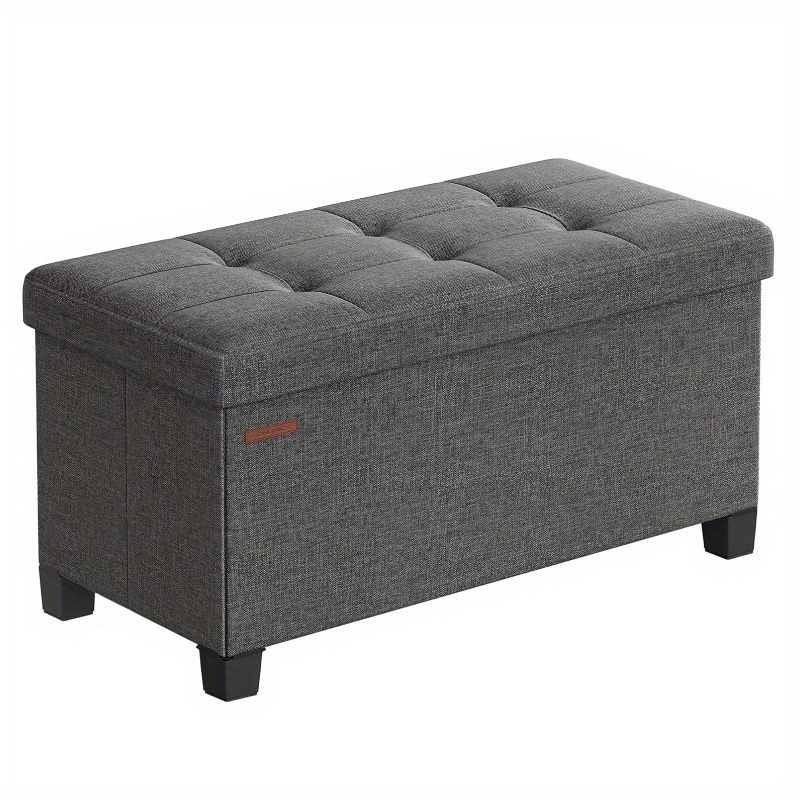 

Storage Ottoman, Folding Storage Bench, Ottoman With Storage, Storage Ottoman Bench, For Living Room, Bedroom, 15 X 30 X 15.7 Inches