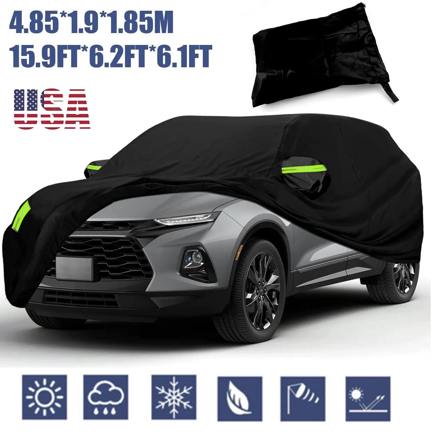 

15.9*6.2*6.1ft Full Car Weather Uv Protection Dust Automotive Cover 190t Outdoor Suv Universal Full Cover