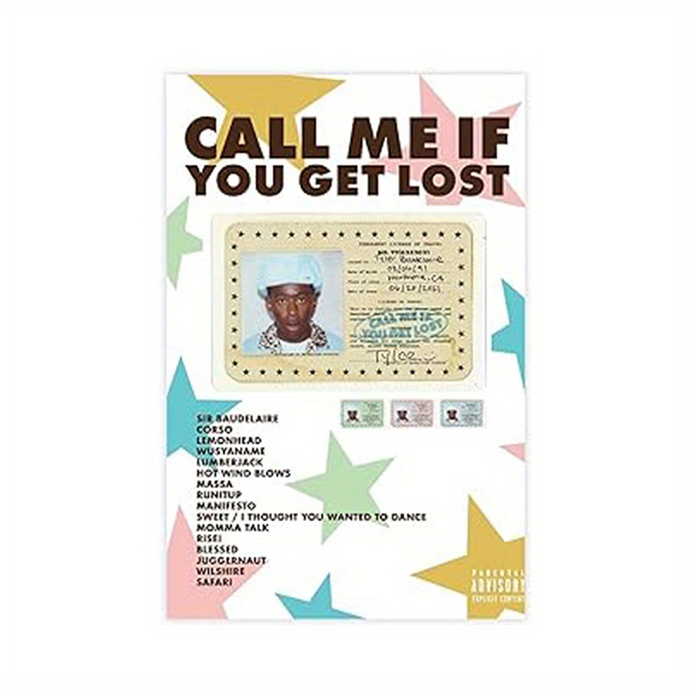 

Call Me If You Get Lost" Music Canvas Poster - Frameless Wall Art Print For Living Room & Bedroom Decor