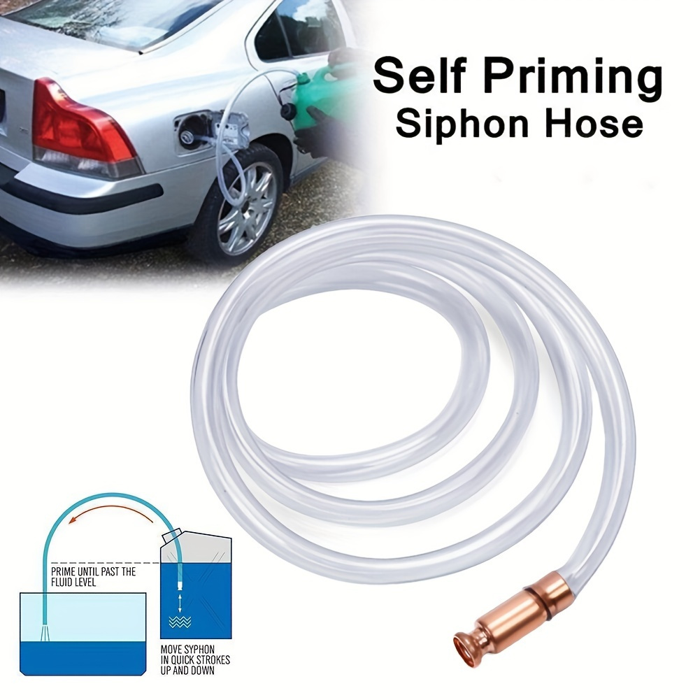 

Automobile Fluid Transfer Siphon Pump - Manual Shake Hose Oil Extractor With Copper Siphon Head And Pvc Tubing For Gas, Fuel, Oil, And Urea Extraction