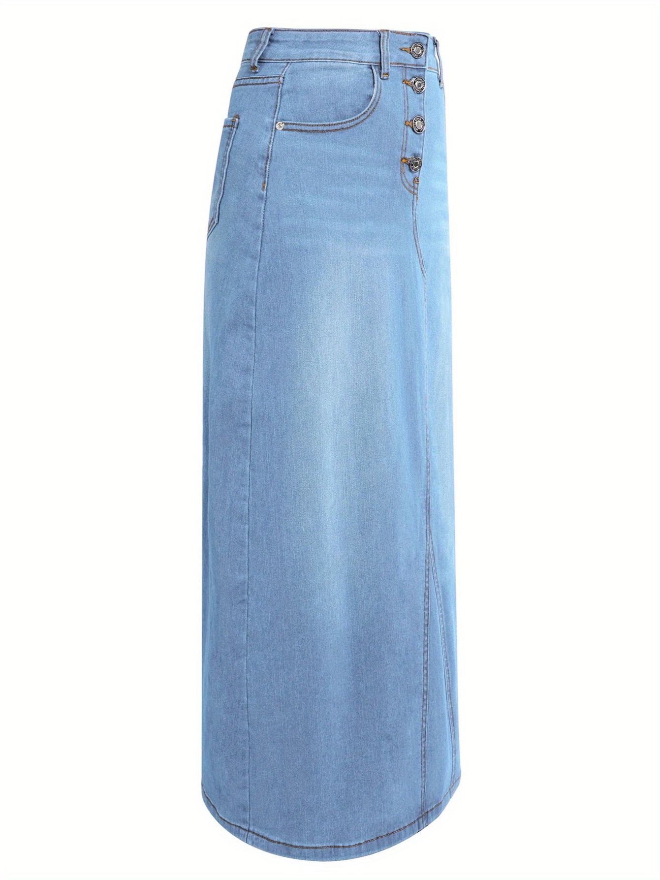 Clove Jeans Long Denim Skirt Size 14 Long Skirt Making A Skirt Out